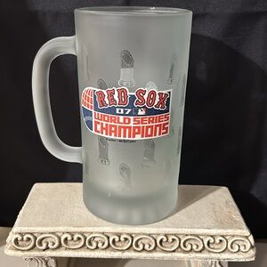 MLB Boston Red Sox 2007 World Champions Frosted Beer Mug Glass BOELTER